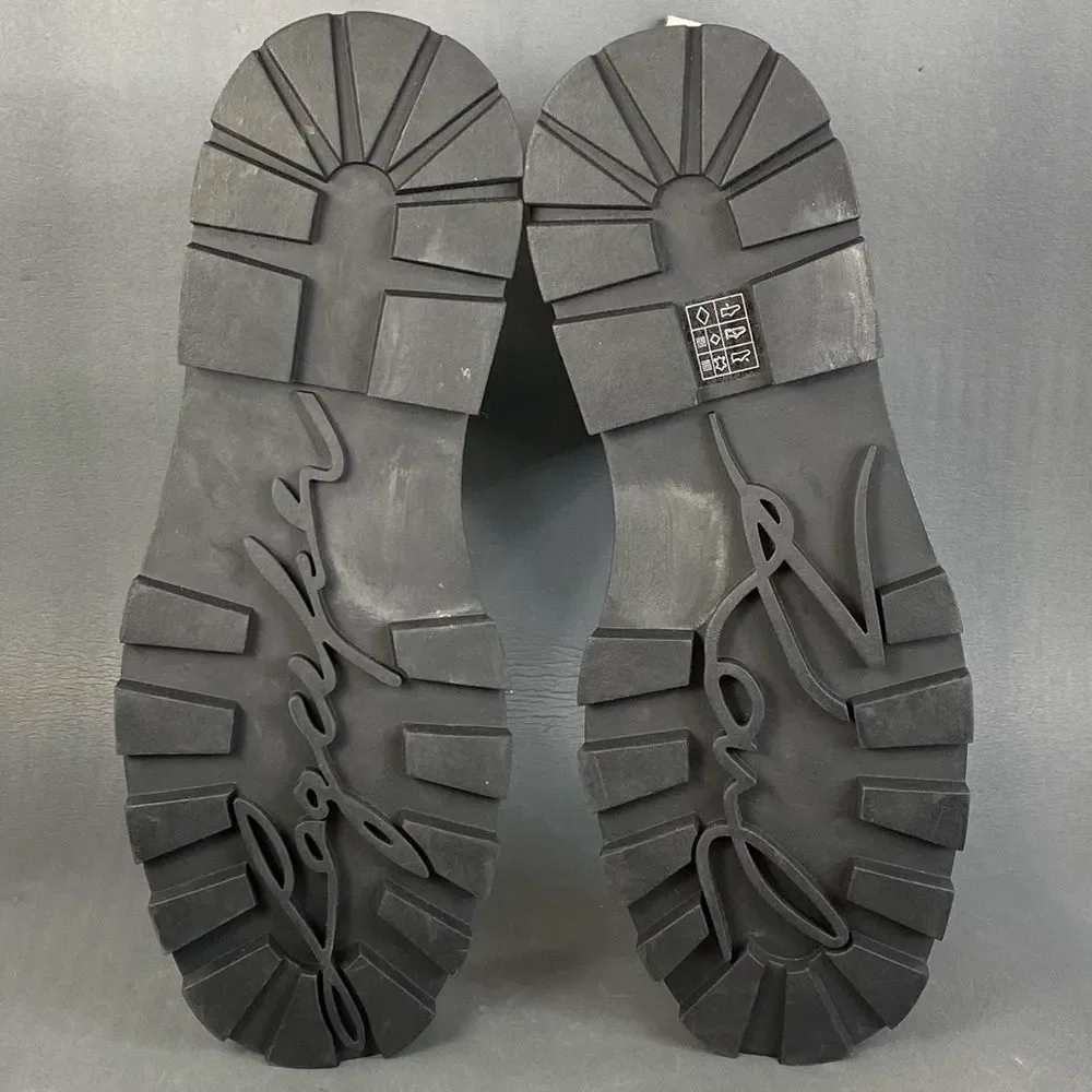 Karl Lagerfeld Paris Women's Classic Mayde Leather Lug-Sole Ankle Boot size  9.5 - Picture 10 of 11